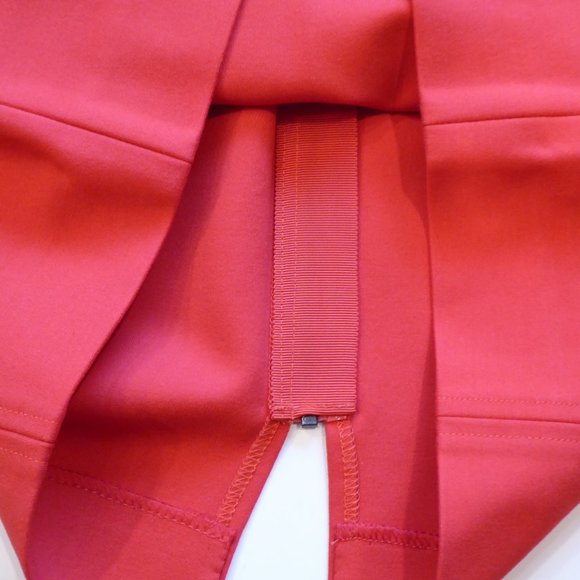 LK Bennett Berry Red RITA Back Zippered Pencil Skirt USA Size 4 - Picture 9 of 9